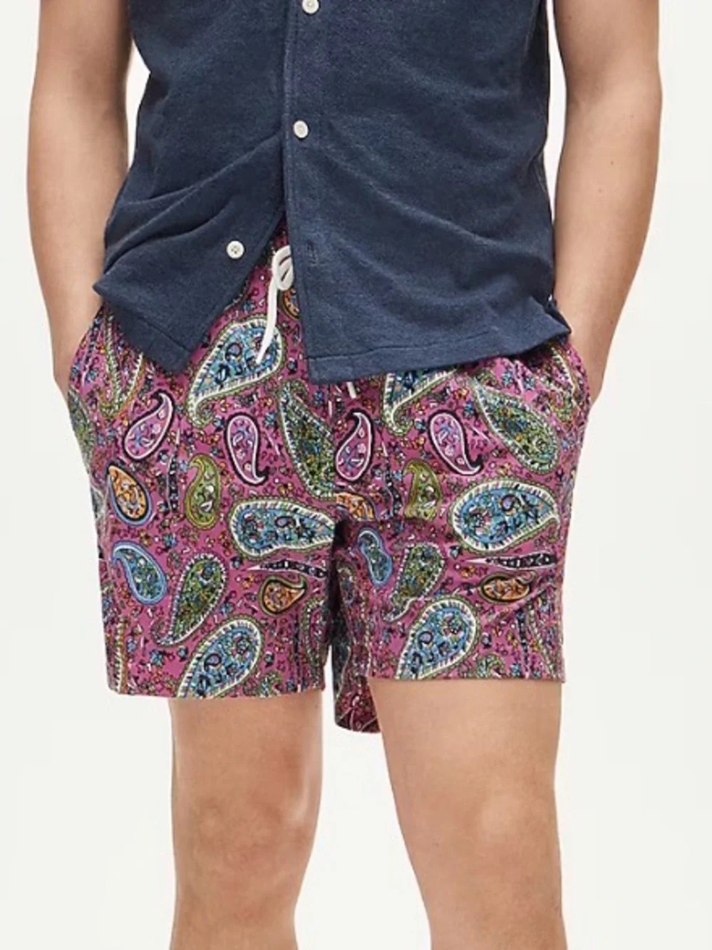 J. Crew 6” Stretch Swim Trunk with ECONYL nylon. Sz Large